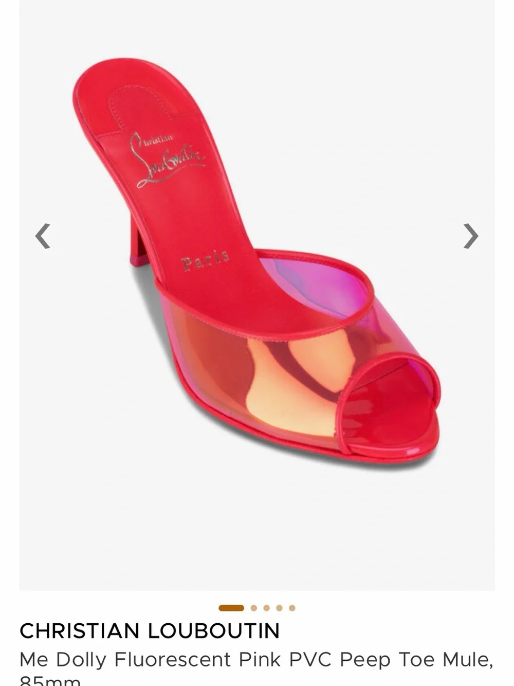 Christian Louboutin Me Dolly 85mm Pink Size 39
